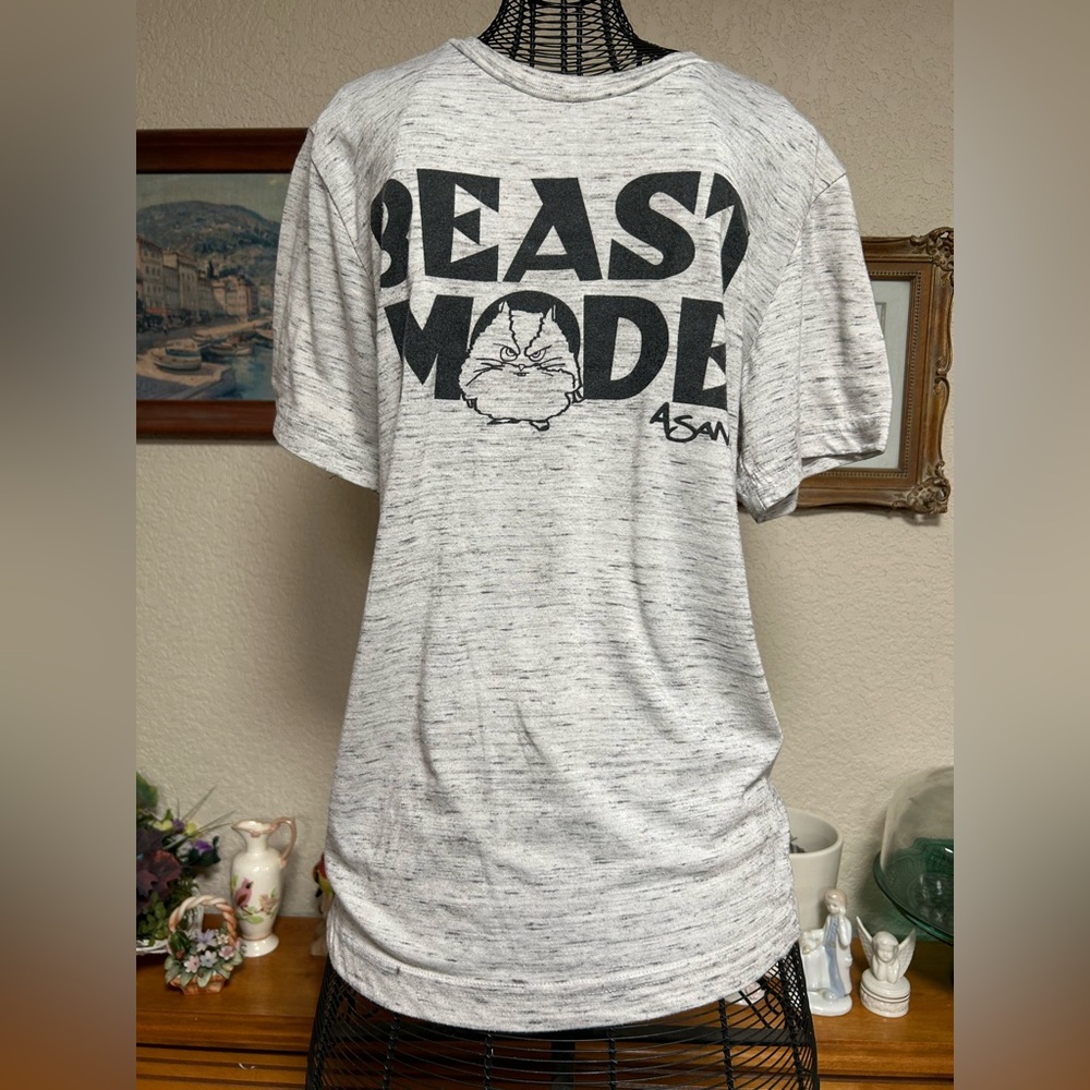Asana BEAST MODE t shirt size S in grey and black